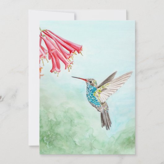 Correspondance Carte de note de colibri (Devant)