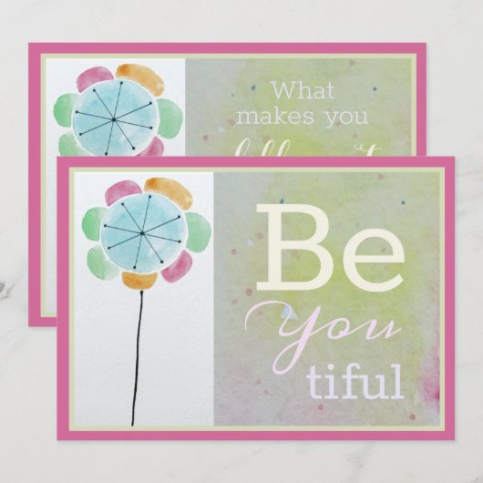 Correspondance Carte de note de confirmation (Devant / Derrière)