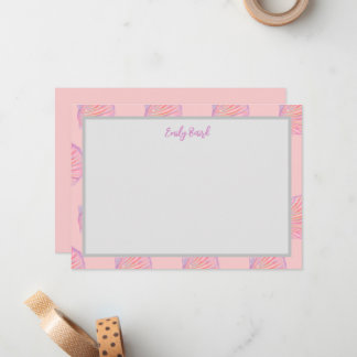 Correspondance Carte de note de coquillage