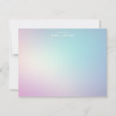 Correspondance Carte de note de dégradé Cotton Candy Pastel (Devant)