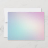 Correspondance Carte de note de dégradé Cotton Candy Pastel (Dos)