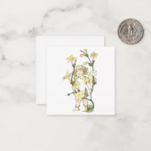 Correspondance Carte de note de fée de fleur (Devant/Arrière en situation)