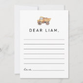 Correspondance Carte de note de la capsule d'heure d'anniversaire (Devant)