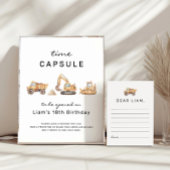 Correspondance Carte de note de la capsule d'heure d'anniversaire