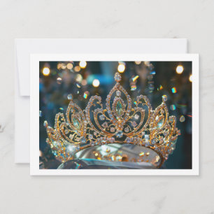 Correspondance Carte de note de la couronne Pageant
