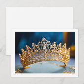 Correspondance Carte de note de la couronne Pageant (Devant / Derrière)