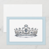 Correspondance Carte de note de la couronne Pageant (Devant / Derrière)