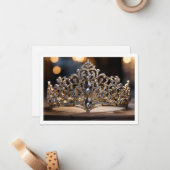 Correspondance Carte de note de la couronne Pageant (Devant/Arrière en situation)