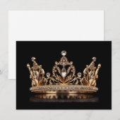 Correspondance Carte de note de la couronne Pageant (Devant / Derrière)