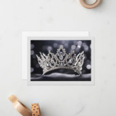 Correspondance Carte de note de la couronne Pageant (Devant/Arrière en situation)