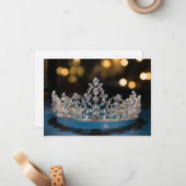 Correspondance Carte de note de la couronne Pageant (Devant/Arrière en situation)