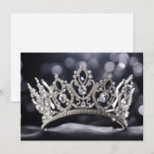 Correspondance Carte de note de la couronne Pageant (Devant / Derrière)