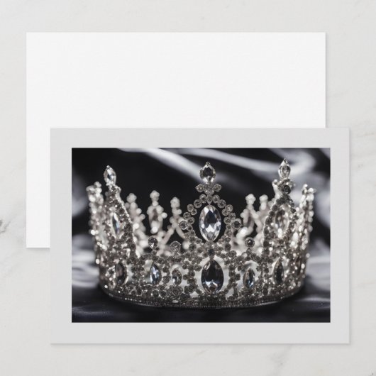 Correspondance Carte de note de la couronne Pageant (Devant / Derrière)