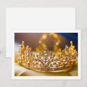 Correspondance Carte de note de la couronne Pageant (Devant / Derrière)