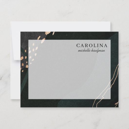 Correspondance Carte de note de la géode métallique (Devant)