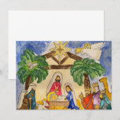 Correspondance Carte de note de la Nativité (Devant / Derrière)