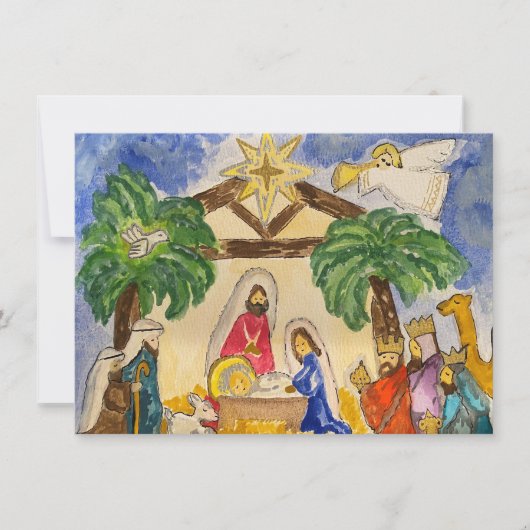 Correspondance Carte de note de la Nativité (Devant)