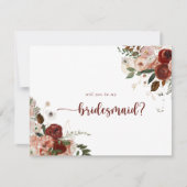 Correspondance Carte de note de la proposition de servante floral (Devant)