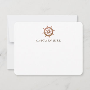 Correspondance Carte de note de la roue de bateau nautique person