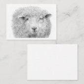 Correspondance Carte de note de l'agneau (Devant / Derrière)