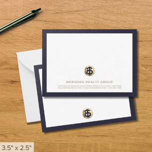 Correspondance Carte de note de logo or immobilier