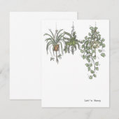 Correspondance Carte de note de ménage (Devant / Derrière)