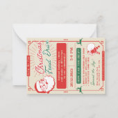 Correspondance Carte de note de Noël (Dos)