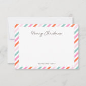 Correspondance Carte de note de Noël simple et moderne (Devant)