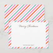 Correspondance Carte de note de Noël simple et moderne (Devant / Derrière)