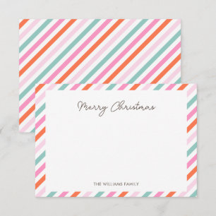 Correspondance Carte de note de Noël simple et moderne