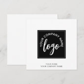Correspondance Carte de note de nom de société Logo simple (Devant / Derrière)