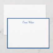 Correspondance Carte de note de nom personnalisé (Devant / Derrière)