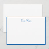 Correspondance Carte de note de nom personnalisé (Devant / Derrière)