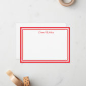 Correspondance Carte de note de nom personnalisé (Devant/Arrière en situation)