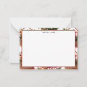 Correspondance Carte de note de photo de panier d'hiver (Devant)