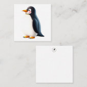 Correspondance Carte de note de pingouin mignon (Devant / Derrière)