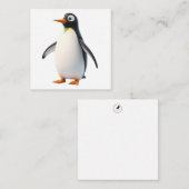 Correspondance Carte de note de pingouin mignon (Devant / Derrière)