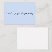 Correspondance Carte de note de prière (Devant / Derrière)