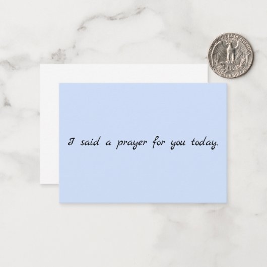 Correspondance Carte de note de prière (Devant/Arrière en situation)