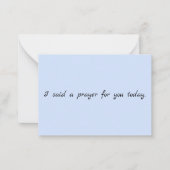 Correspondance Carte de note de prière (Devant)