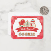 Correspondance Carte de note de prix du meilleur cookie en généra (Devant/Arrière en situation)