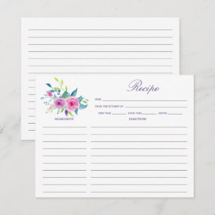 Correspondance Carte de note de recette de mariage floral ultra v