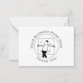 Correspondance Carte de note de remerciement pour le verre et le  (Devant)