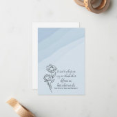 Correspondance Carte de note de réservation personnalisable (Devant/Arrière en situation)