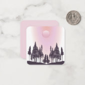 Correspondance Carte de note de scène de nature (Devant/Arrière en situation)