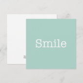 Correspondance Carte de note de sourire (Devant / Derrière)