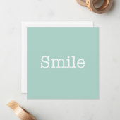 Correspondance Carte de note de sourire (Devant/Arrière en situation)