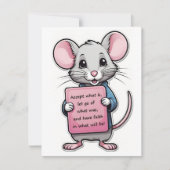 Correspondance Carte de note de souris fidèle (Devant)