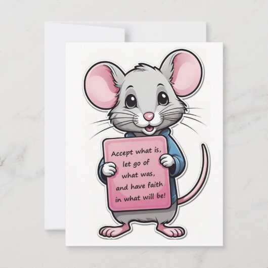 Correspondance Carte de note de souris fidèle (Devant)