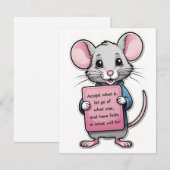 Correspondance Carte de note de souris fidèle (Devant / Derrière)